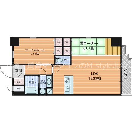 プレジオ本町の物件間取画像